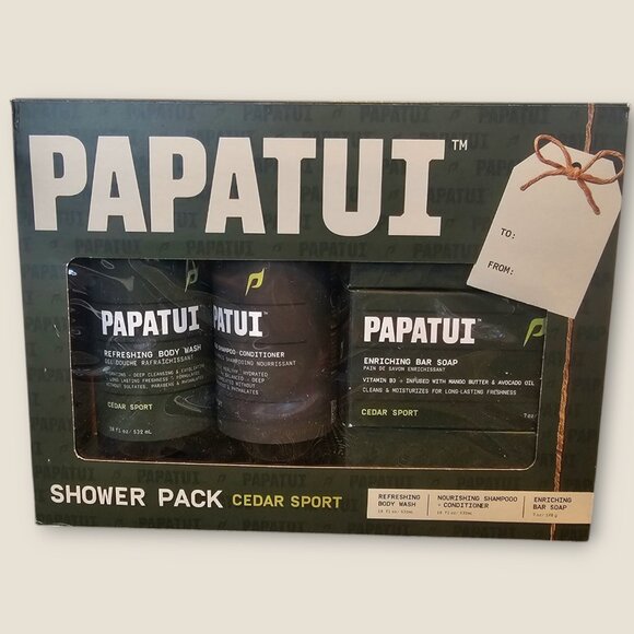 Papatui Shower Pack Cedar Sport Gift Set - Picture 1 of 5